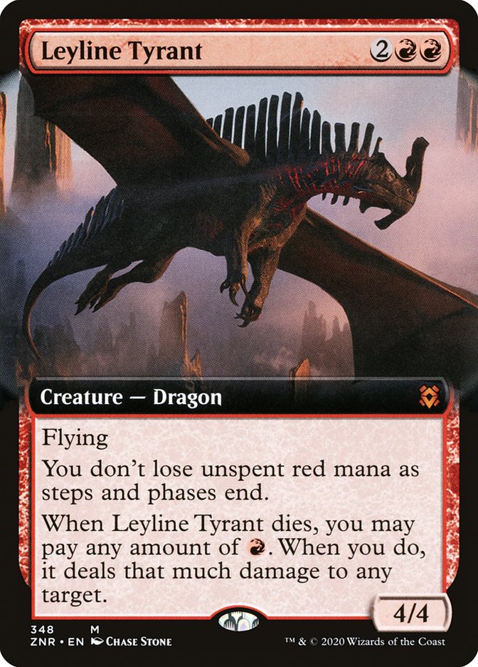 Leyline Tyrant (Extended Art) [Zendikar Rising] | Enigma On Main