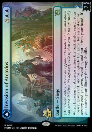 Invasion of Arcavios // Invocation of the Founders [March of the Machine Prerelease Promos] | Enigma On Main