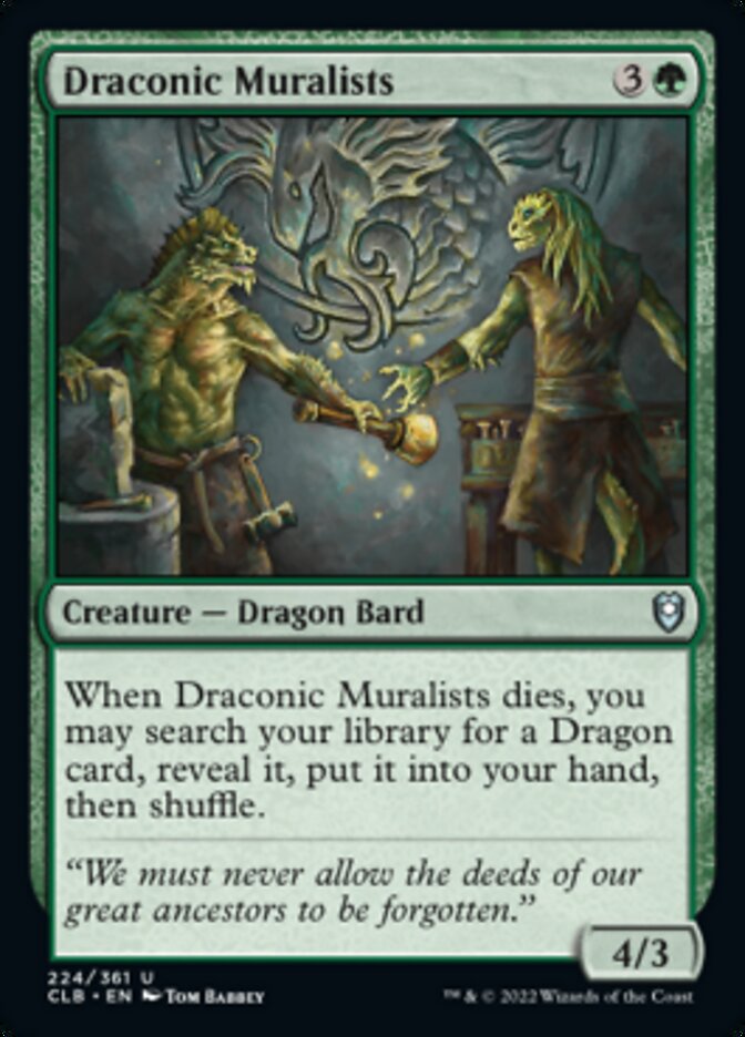 Draconic Muralists [Commander Legends: Battle for Baldur's Gate] | Enigma On Main