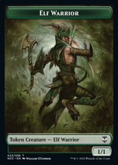 Elf Warrior // Wurm Double-sided Token [Streets of New Capenna Commander Tokens] | Enigma On Main