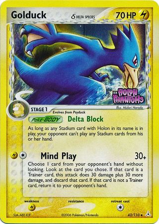 Golduck (43/110) (Delta Species) (Stamped) [EX: Holon Phantoms] | Enigma On Main