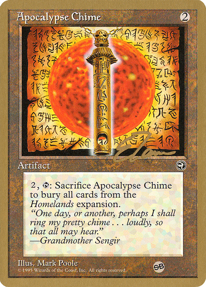 Apocalypse Chime (Eric Tam) (SB) [Pro Tour Collector Set] | Enigma On Main
