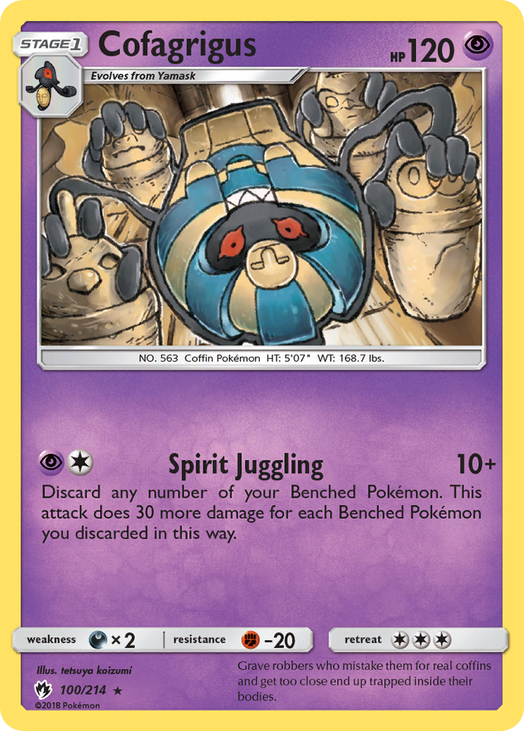 Cofagrigus (100/214) [Sun & Moon: Lost Thunder] | Enigma On Main