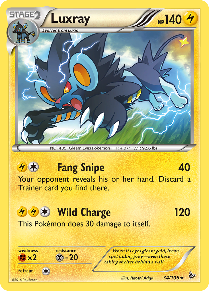 Luxray (34/106) [XY: Flashfire] | Enigma On Main