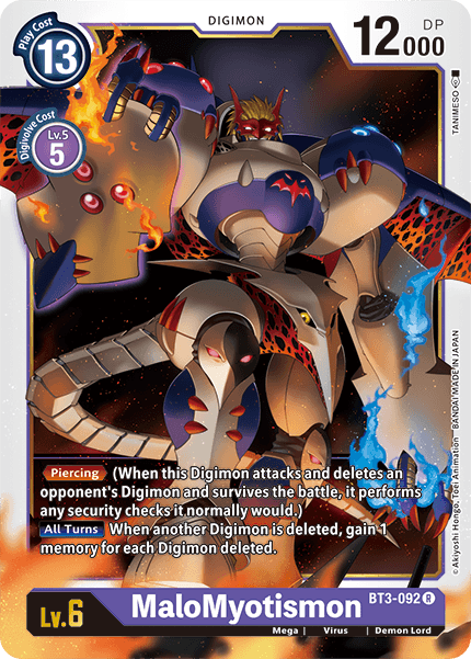 MaloMyotismon [BT3-092] [Release Special Booster Ver.1.5] | Enigma On Main