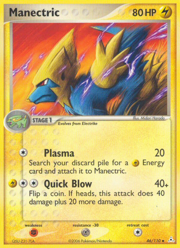 Manectric (46/110) [EX: Holon Phantoms] | Enigma On Main