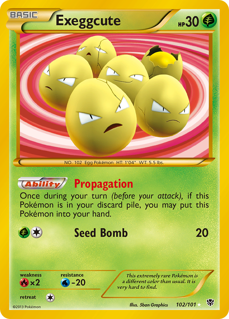 Exeggcute (102/101) [Black & White: Plasma Blast] | Enigma On Main