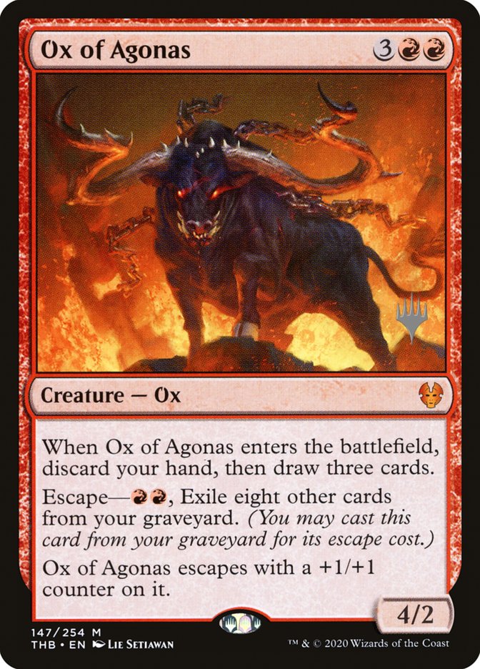 Ox of Agonas (Promo Pack) [Theros Beyond Death Promos] | Enigma On Main