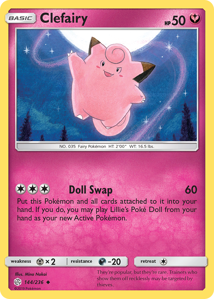 Clefairy (144/236) [Sun & Moon: Cosmic Eclipse] | Enigma On Main