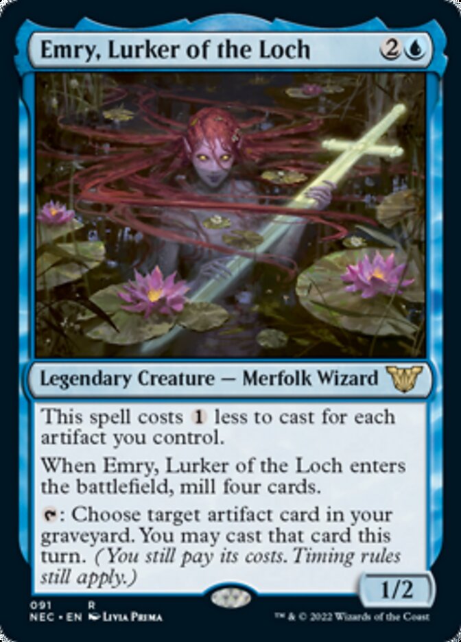 Emry, Lurker of the Loch [Kamigawa: Neon Dynasty Commander] | Enigma On Main