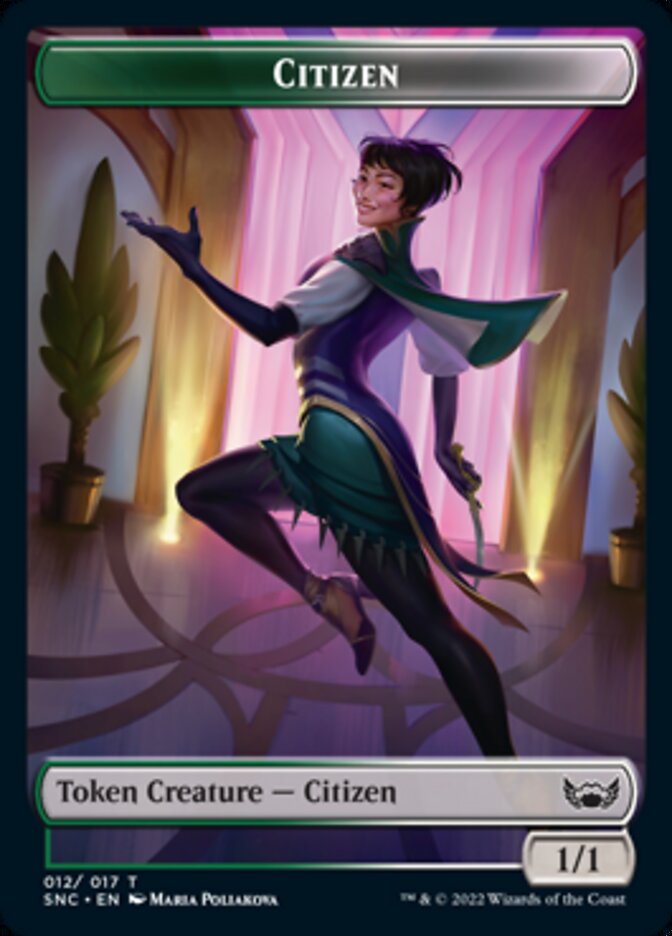 Cat // Citizen Double-sided Token [Streets of New Capenna Tokens] | Enigma On Main