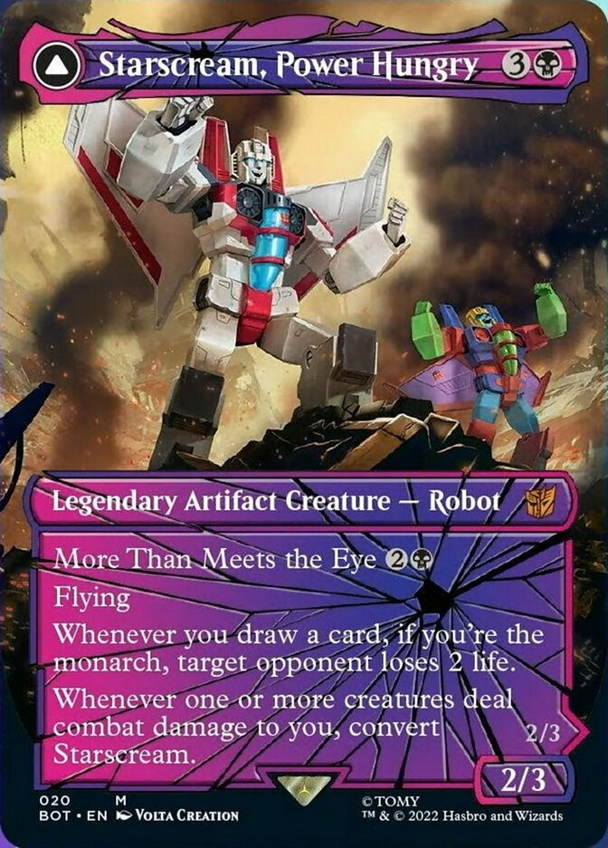 Starscream, Power Hungry // Starscream, Seeker Leader (Shattered Glass) [Universes Beyond: Transformers] | Enigma On Main