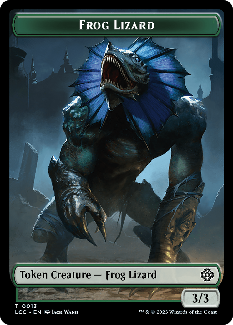 Frog Lizard // Merfolk (0003) Double-Sided Token [The Lost Caverns of Ixalan Commander Tokens] | Enigma On Main