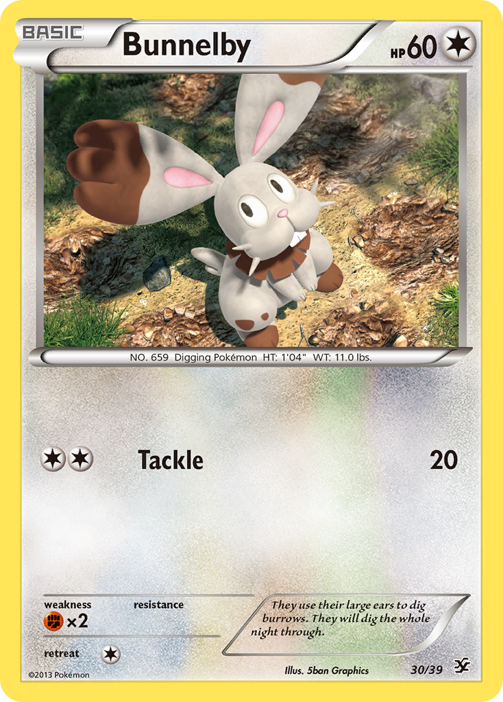 Bunnelby (30/39) [XY: Kalos Starter Set] | Enigma On Main