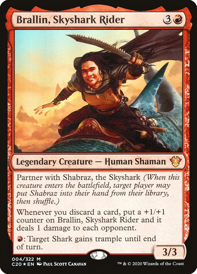 Brallin, Skyshark Rider [Commander 2020] | Enigma On Main