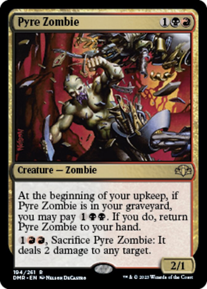 Pyre Zombie [Dominaria Remastered] | Enigma On Main