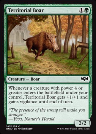 Territorial Boar [Ravnica Allegiance] | Enigma On Main