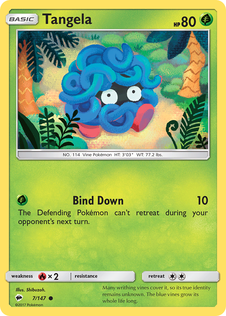 Tangela (7/147) [Sun & Moon: Burning Shadows] | Enigma On Main