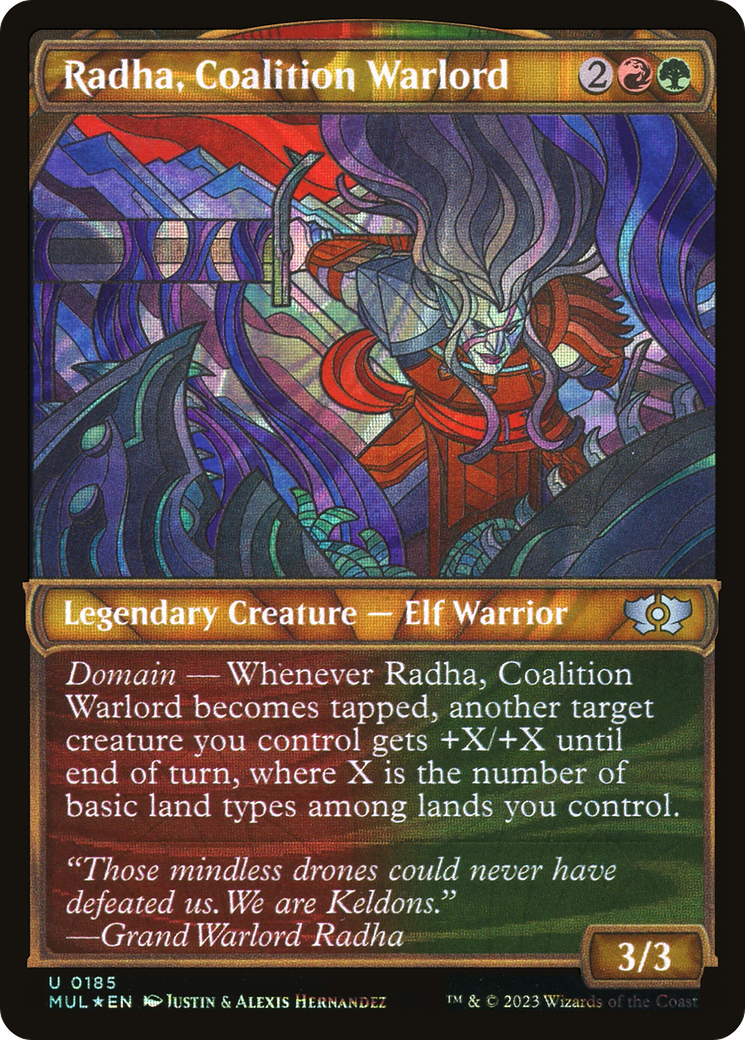 Radha, Coalition Warlord (Halo Foil) [Multiverse Legends] | Enigma On Main