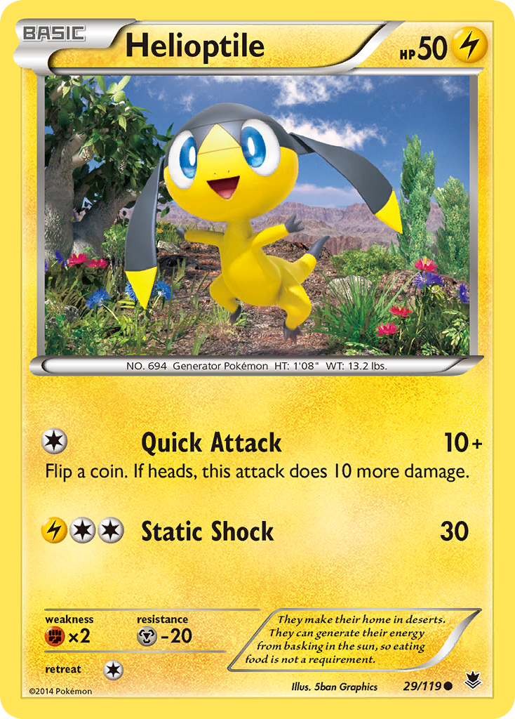 Helioptile (29/119) [XY: Phantom Forces] | Enigma On Main