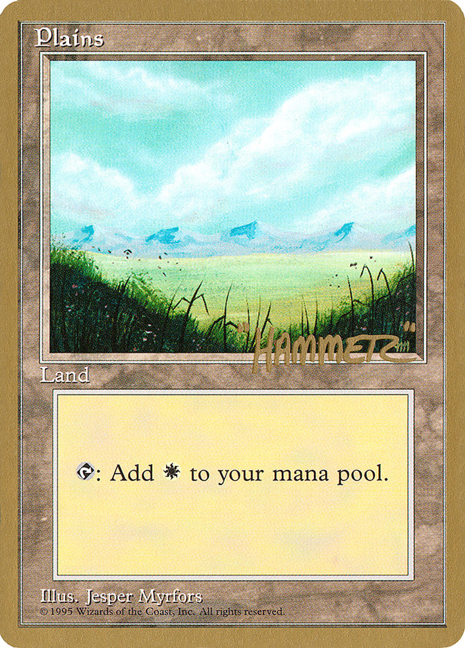 Plains (shr366) (Shawn "Hammer" Regnier) [Pro Tour Collector Set] | Enigma On Main