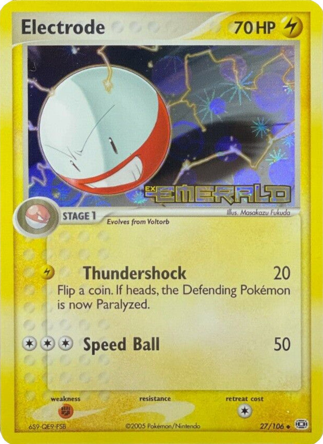 Electrode (27/106) (Stamped) [EX: Emerald] | Enigma On Main