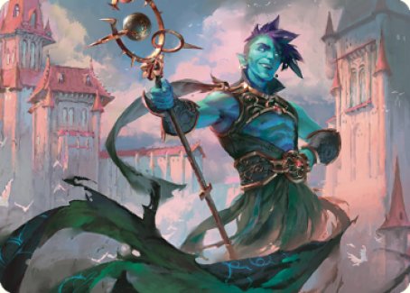 Haughty Djinn Art Card [Dominaria United Art Series] | Enigma On Main