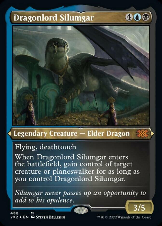 Dragonlord Silumgar (Foil Etched) [Double Masters 2022] | Enigma On Main