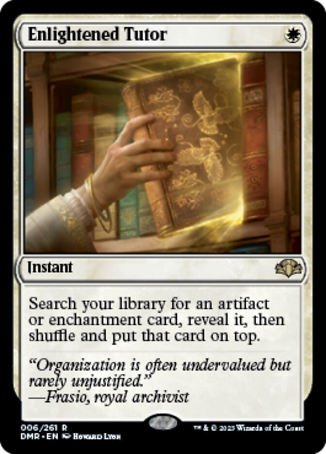 Enlightened Tutor [Dominaria Remastered] | Enigma On Main