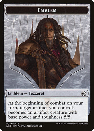 Emblem - Tezzeret the Schemer [Aether Revolt Tokens] | Enigma On Main