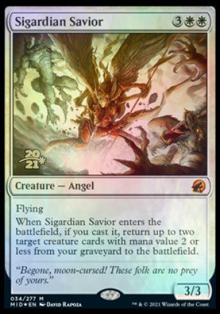 Sigardian Savior [Innistrad: Midnight Hunt Prerelease Promos] | Enigma On Main