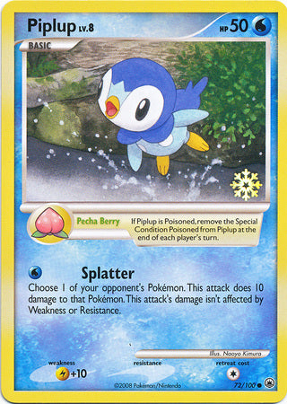 Piplup (72/100) [Countdown Calendar Promos] | Enigma On Main