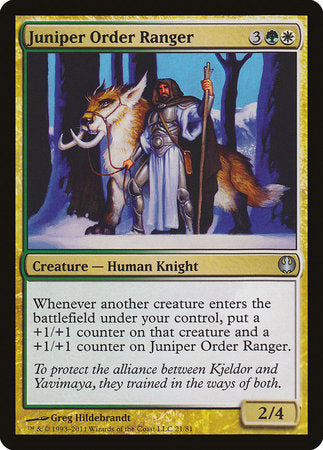 Juniper Order Ranger [Duel Decks: Knights vs. Dragons] | Enigma On Main