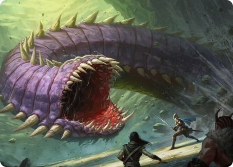 Purple Worm Art Card [Dungeons & Dragons: Adventures in the Forgotten Realms Art Series] | Enigma On Main