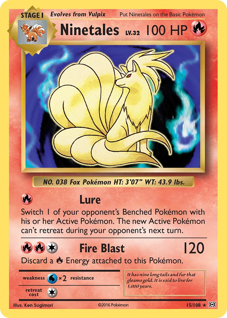 Ninetales (15/108) (Theme Deck Exclusive) [XY: Evolutions] | Enigma On Main