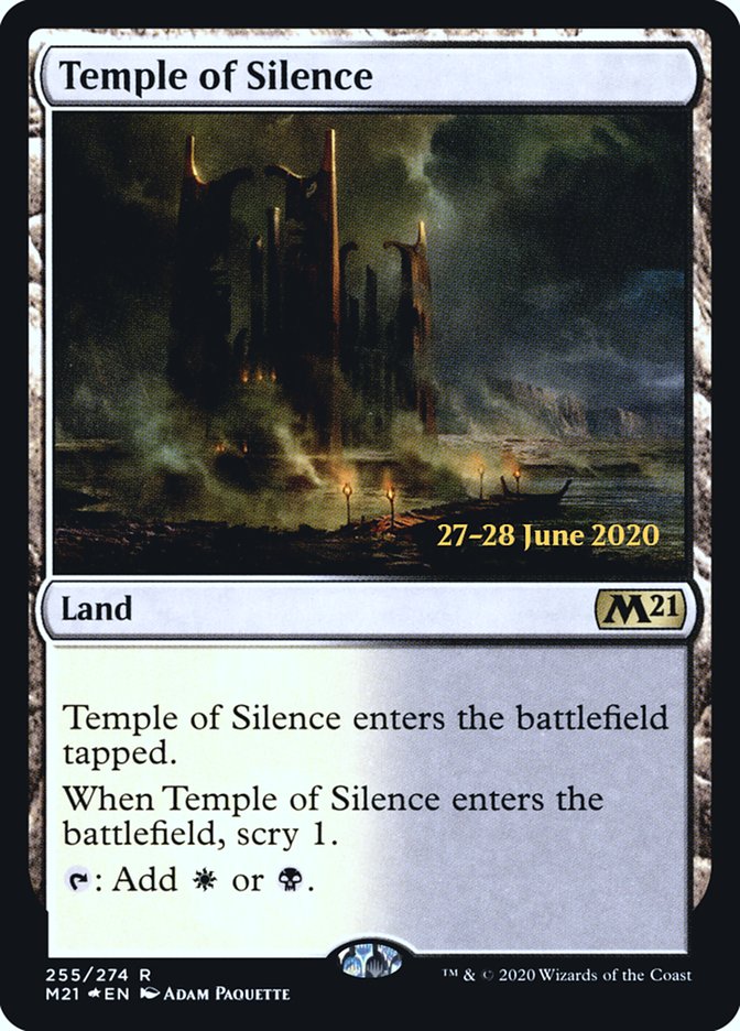 Temple of Silence  [Core Set 2021 Prerelease Promos] | Enigma On Main