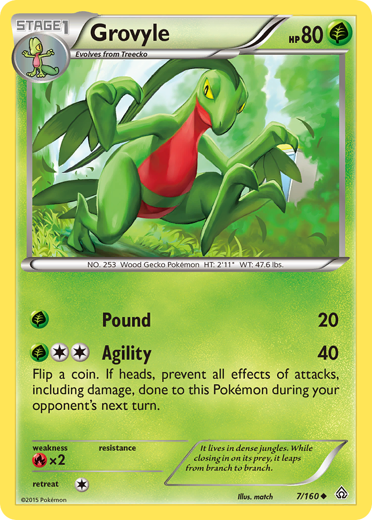 Grovyle (7/160) [XY: Primal Clash] | Enigma On Main