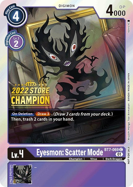 Eyesmon: Scatter Mode [BT7-069] (2022 Store Champion) [Next Adventure Promos] | Enigma On Main