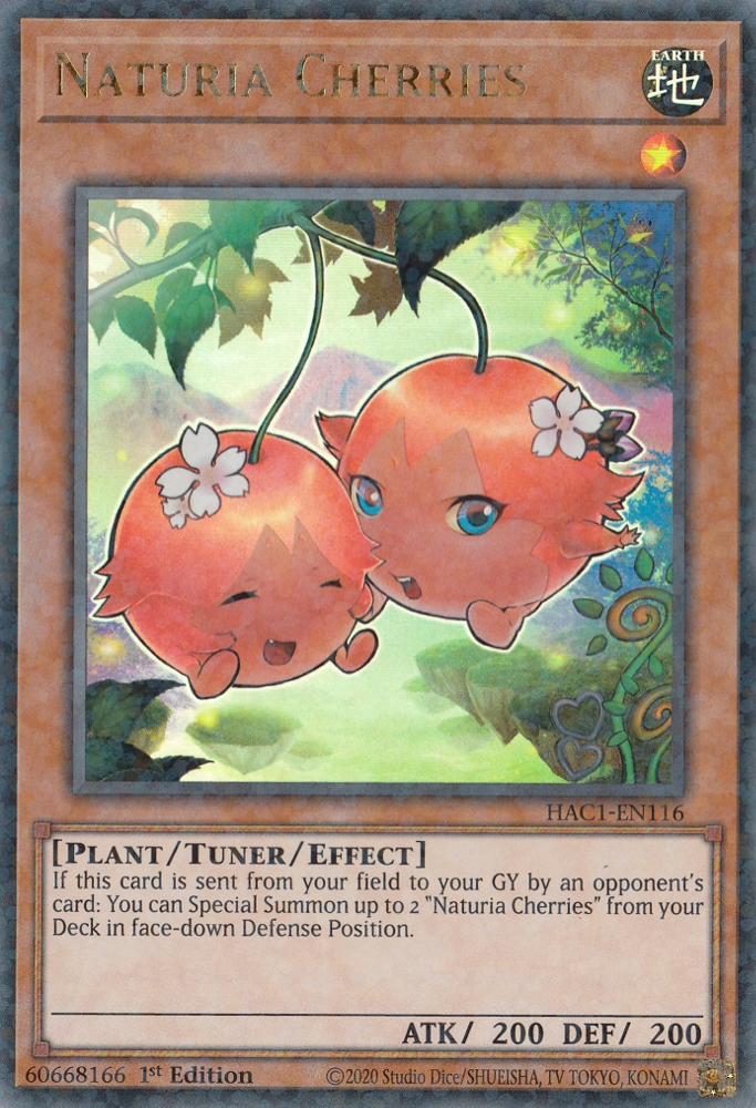 Naturia Cherries (Duel Terminal) [HAC1-EN116] Parallel Rare | Enigma On Main