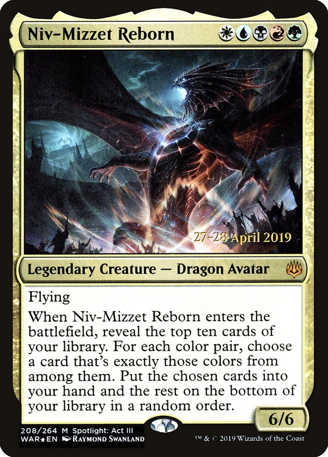 Niv-Mizzet Reborn  [War of the Spark Prerelease Promos] | Enigma On Main