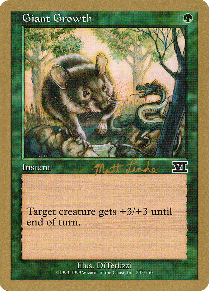 Giant Growth (Matt Linde) [World Championship Decks 1999] | Enigma On Main