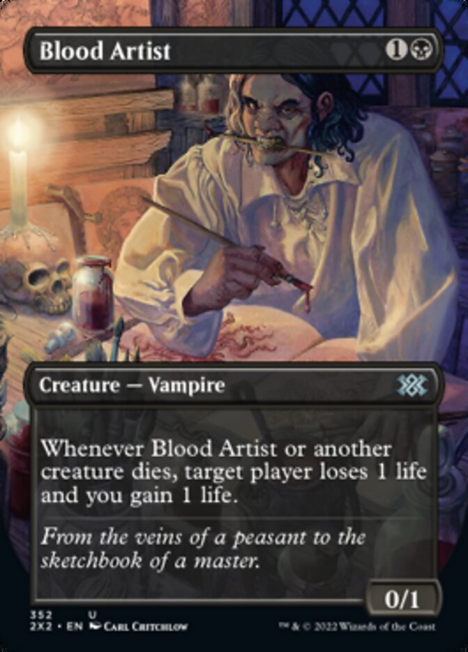 Blood Artist (Borderless Alternate Art) [Double Masters 2022] | Enigma On Main