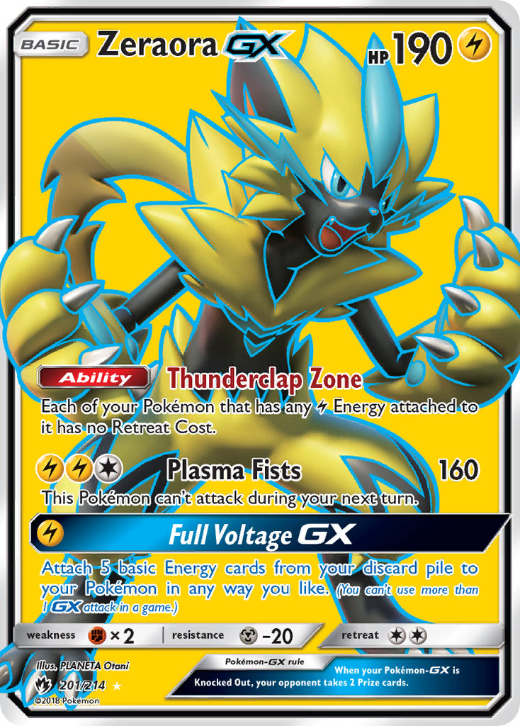 Zeraora GX (201/214) [Sun & Moon: Lost Thunder] | Enigma On Main