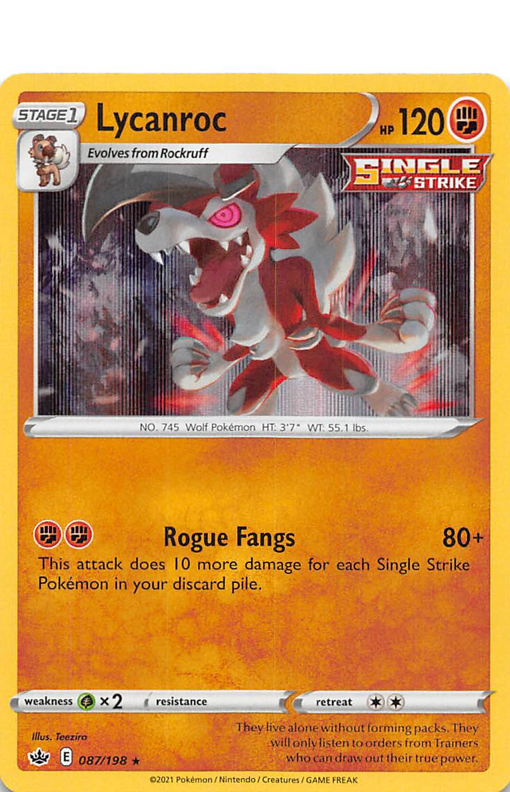 Lycanroc (087/198) [Sword & Shield: Chilling Reign] | Enigma On Main