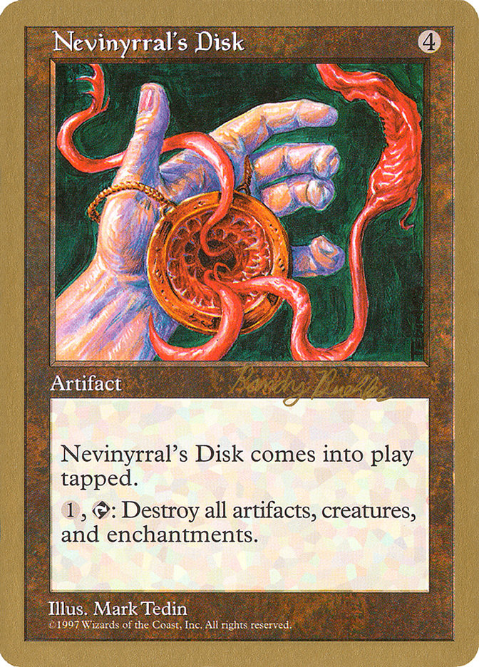 Nevinyrral's Disk (Randy Buehler) [World Championship Decks 1998] | Enigma On Main