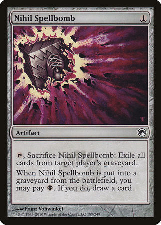 Nihil Spellbomb [Scars of Mirrodin] | Enigma On Main