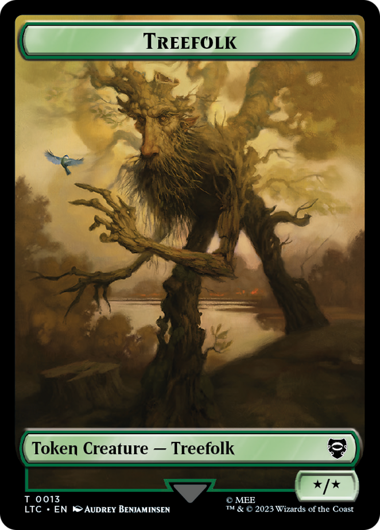 Treefolk // Food Token [The Lord of the Rings: Tales of Middle-Earth Commander Tokens] | Enigma On Main