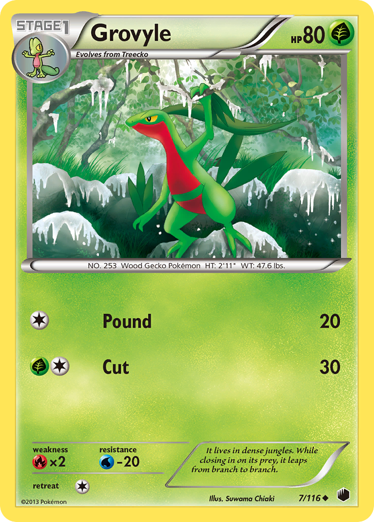 Grovyle (7/116) [Black & White: Plasma Freeze] | Enigma On Main