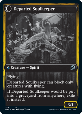 Devoted Grafkeeper // Departed Soulkeeper [Innistrad: Double Feature] | Enigma On Main