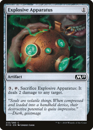 Explosive Apparatus [Core Set 2019] | Enigma On Main